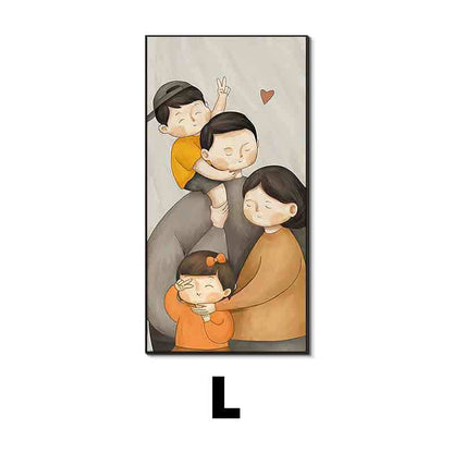 Framed Family Illustration Wall Art Homeandso