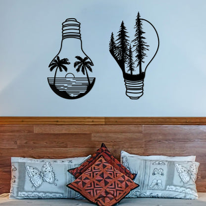 Artistic Light Bulb Wall Art Homeandso