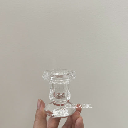 Elegant Glass Candle Holder