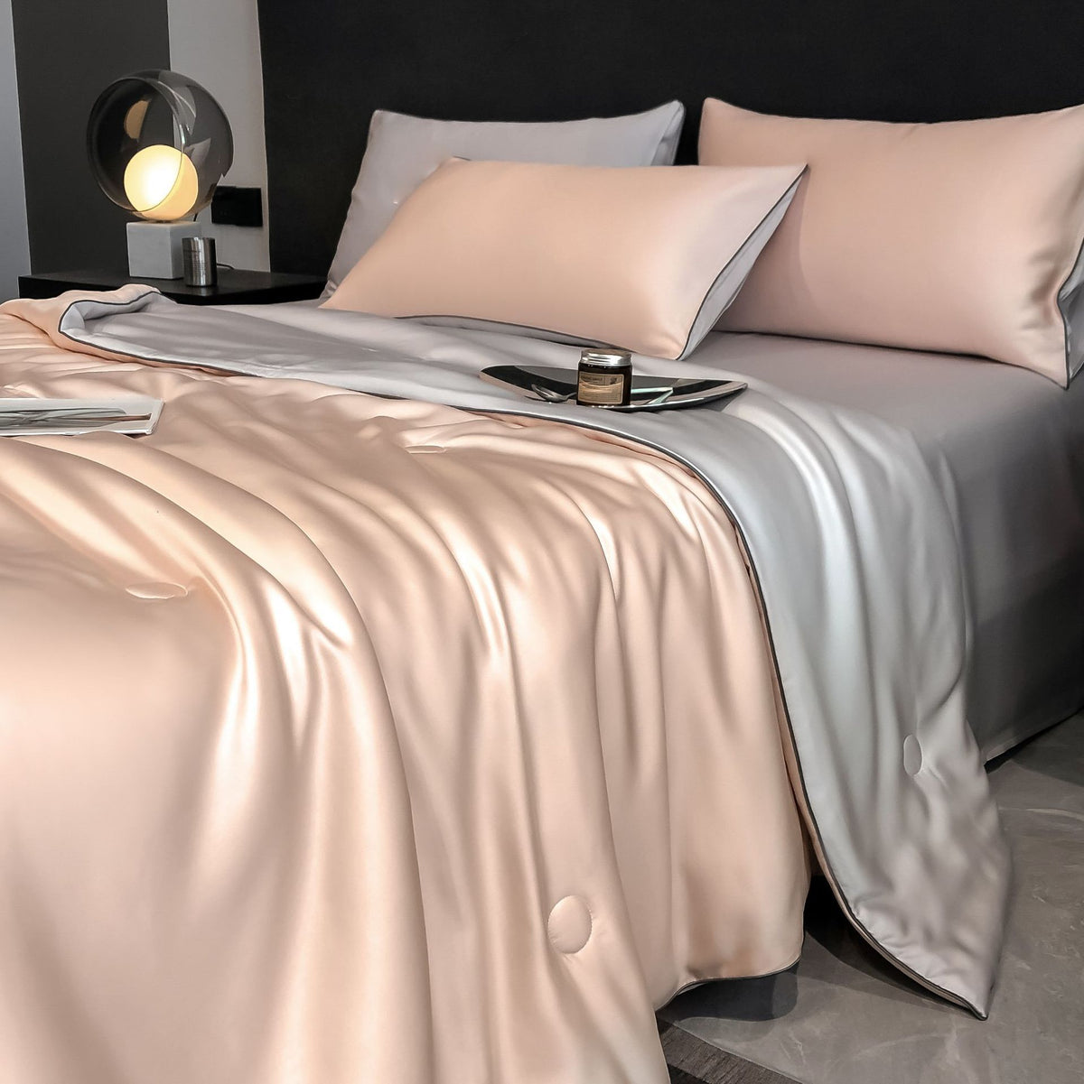 Decorative Luxurious Silk Bedding Set Homeandso