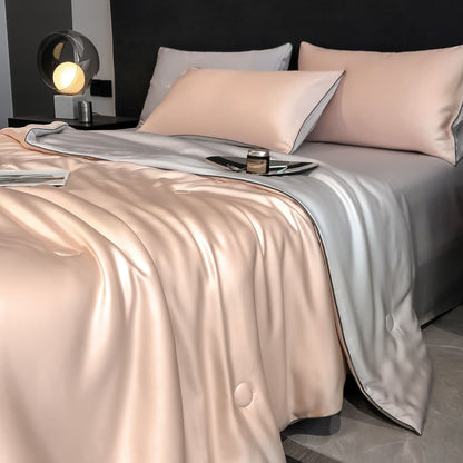 Decorative Luxurious Silk Bedding Set Homeandso