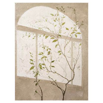 Textured Botanical Wall Canvas Art Homeandso