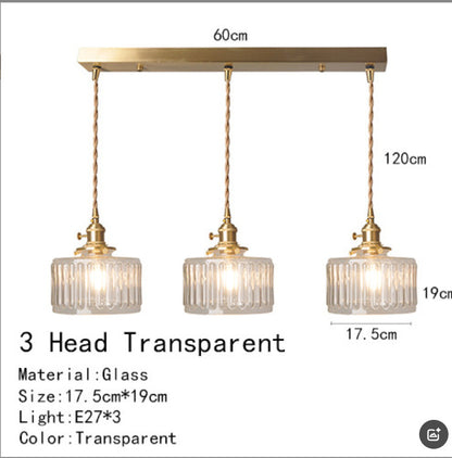 Vintage Glass Pendant Light