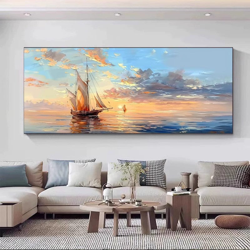 Sailing Seascape Canvas Artwork Homeandso