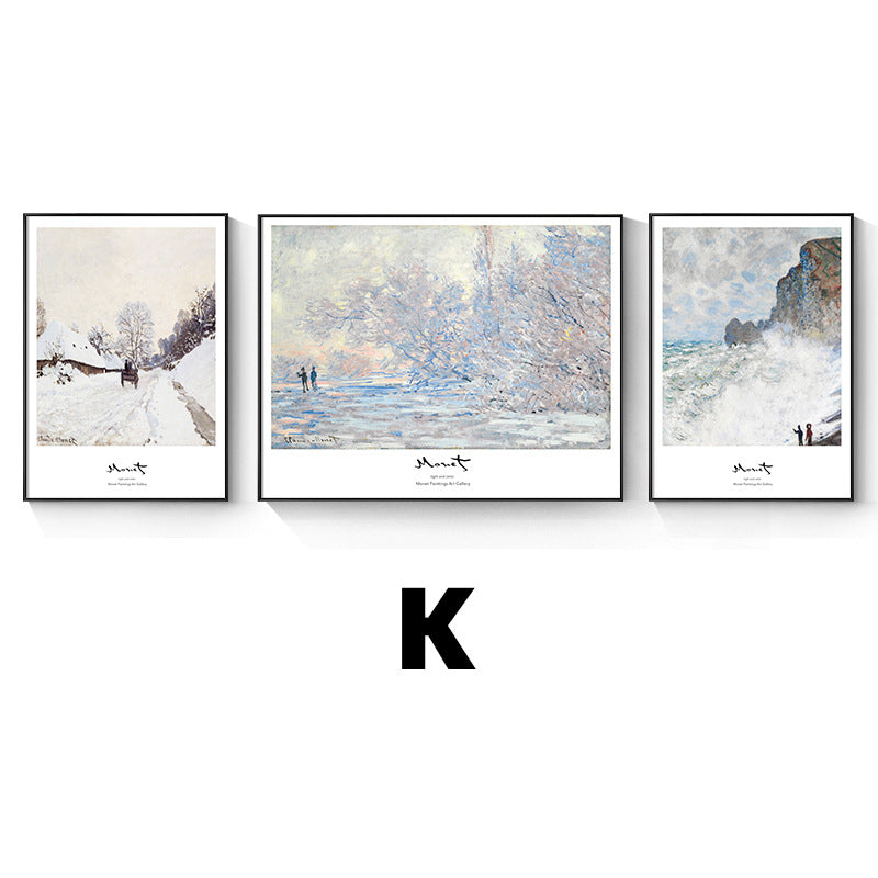 Framed Impressionist Landscape Art Set Homeandso