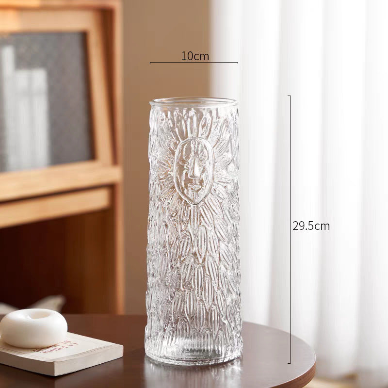Decorative Textured Glass Vase