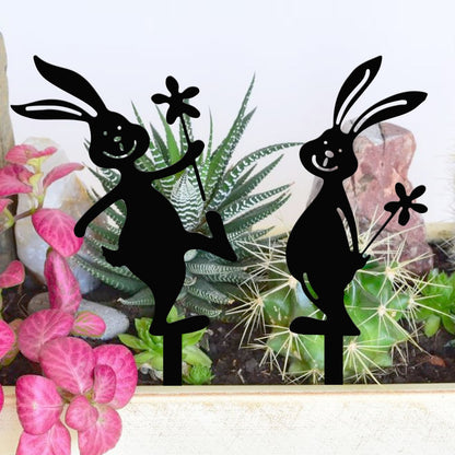 Garden Bunny Decor Stake Homeandso