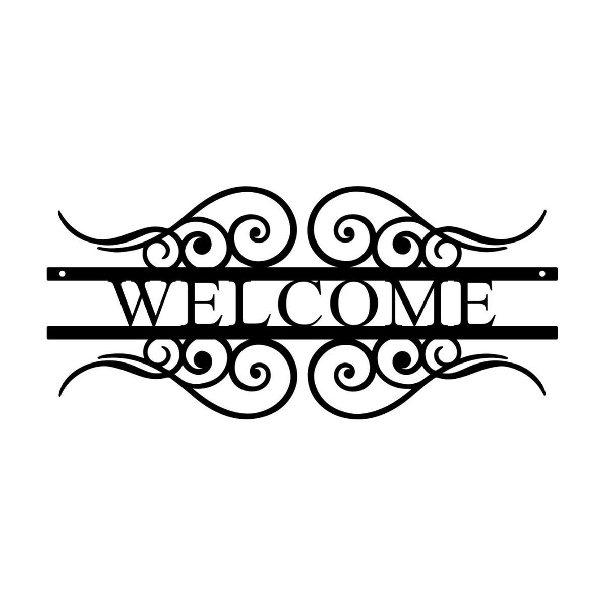 Ornate Decorative Welcome Sign Homeandso