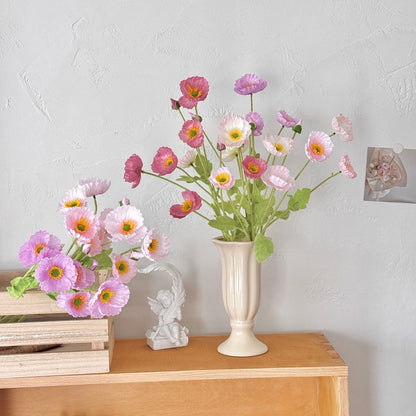 Realistic Poppy Floral Stem for Flower Arrangements