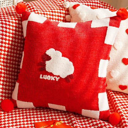 Cozy Textured Throw Pillow