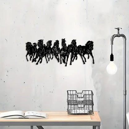 Decorative Galloping Horse Silhouette Wall Art Homeandso