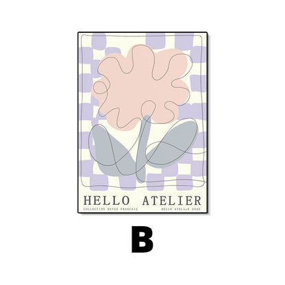 Floral Greeting Wall Art Homeandso