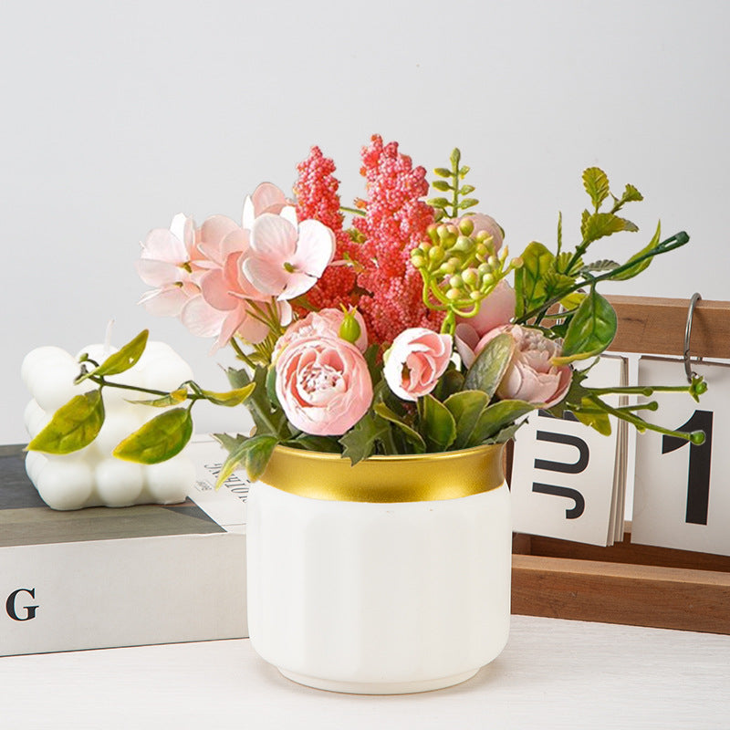 Modern Textured Ceramic Pot Homeandso