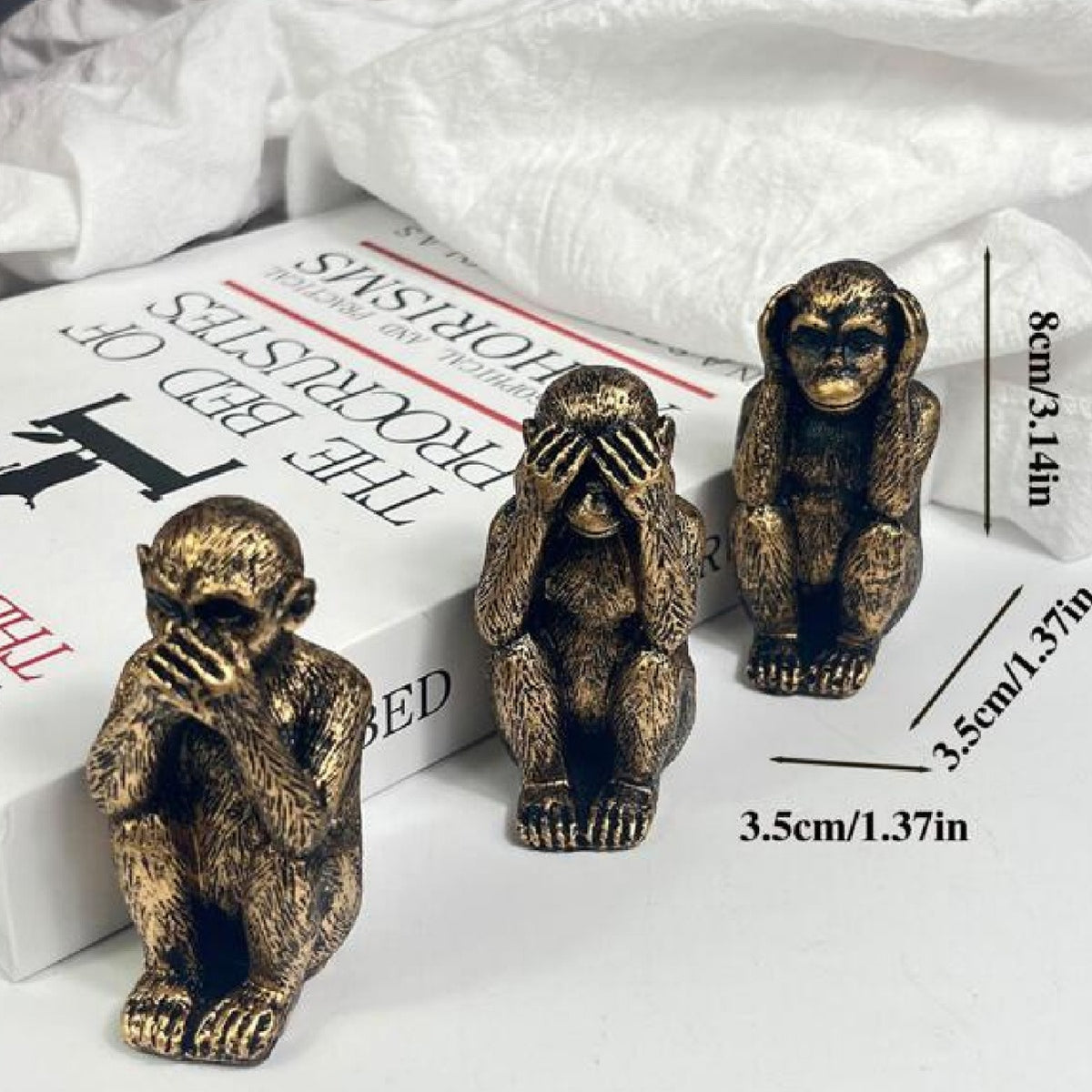 Decorative Three Wise Monkeys Figurine Homeandso