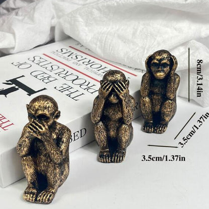 Decorative Three Wise Monkeys Figurine Homeandso