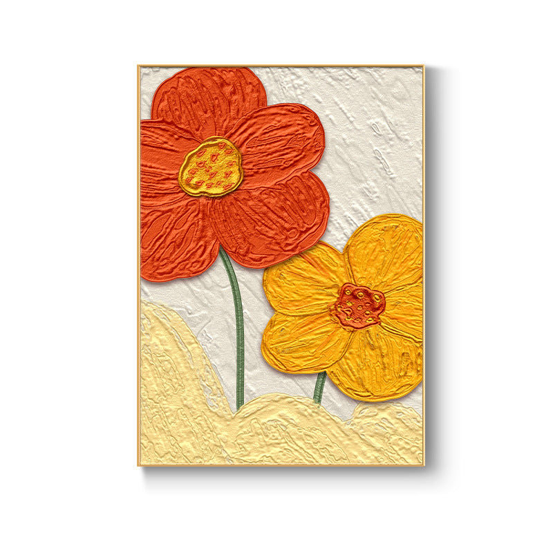 Framed Floral Textured Wall Art Homeandso