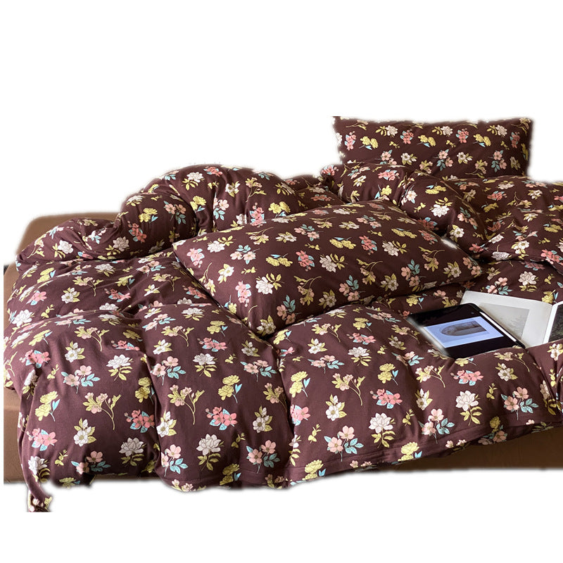 Decorative Floral Print Comforter Set Homeandso