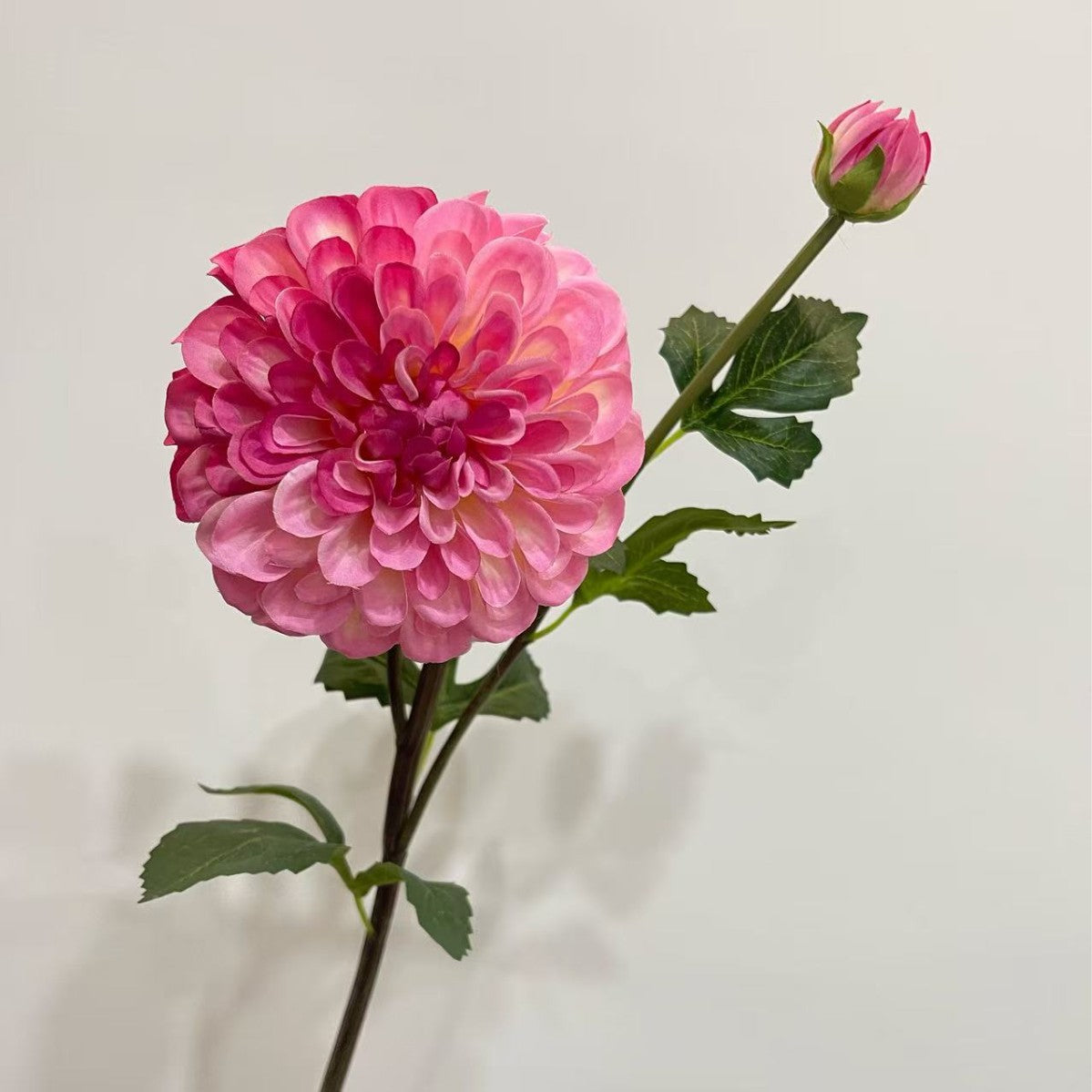 Decorative Faux Dahlia Flower Stem for Home Decor