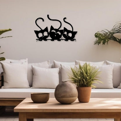 Cat-Themed Decorative Wall Art Homeandso
