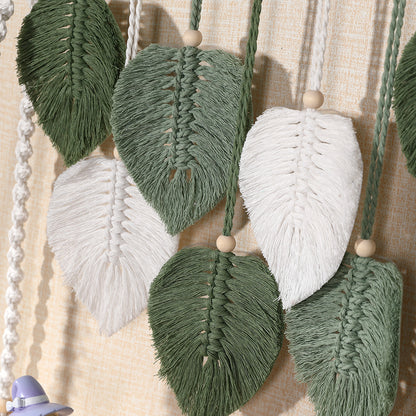 Leaf Motif Macrame Wall Hanging Homeandso