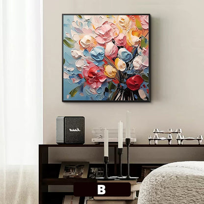 Floral 3D Textured Canvas Wall Art Homeandso