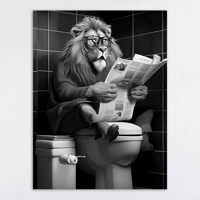 Humorous Animal-Themed Wall Art Print Homeandso