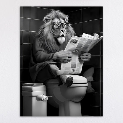 Humorous Animal-Themed Wall Art Print Homeandso