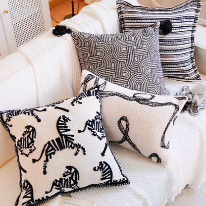 Artistic Patterned Throw Pillow