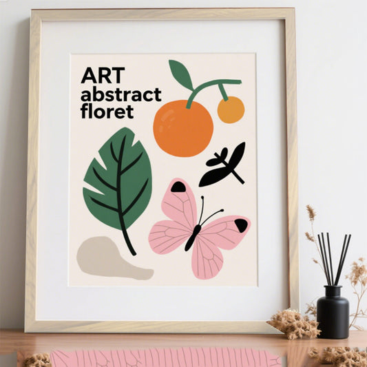 Abstract Botanical Wall Art Print