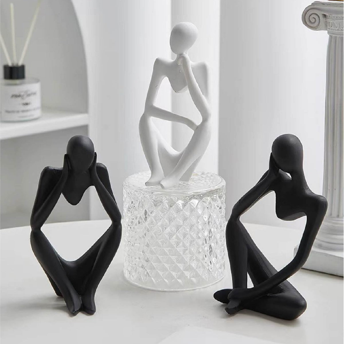 Abstract Figurative Sculpture Set Homeandso