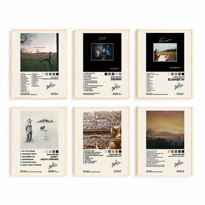 Retro Music-Themed Art Print Set Homeandso