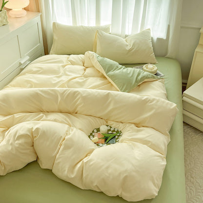 Premium Reversible Hypoallergenic Duvet Cover Set