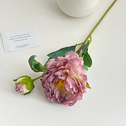 Lifelike Floral Peony Stem Arrangement