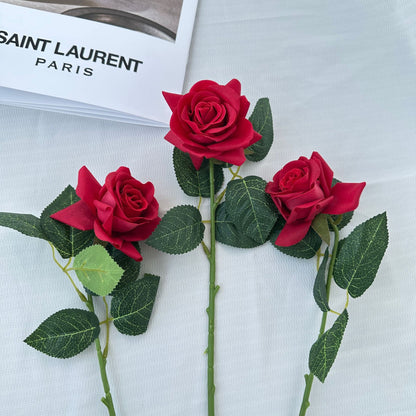 Realistic Faux Rose Stem Arrangement