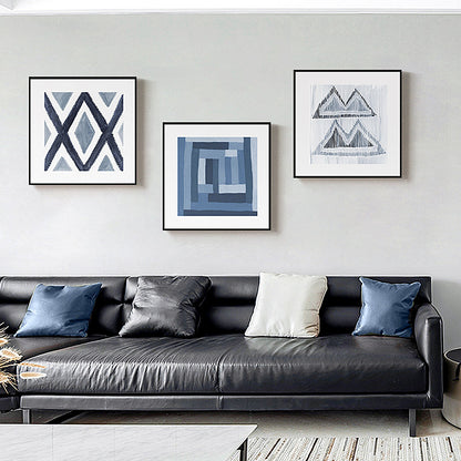 Abstract Grid Pattern Framed Art Print Homeandso