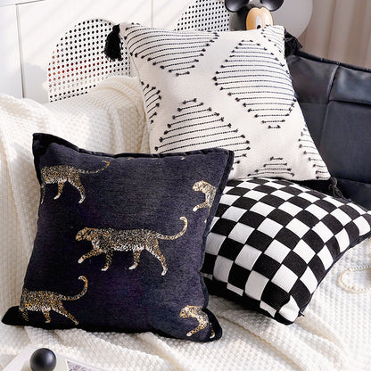 Artistic Abstract Pattern Throw Pillow