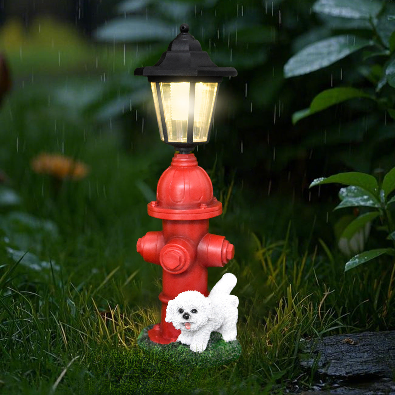 Decorative Dog Hydrant Lantern Homeandso