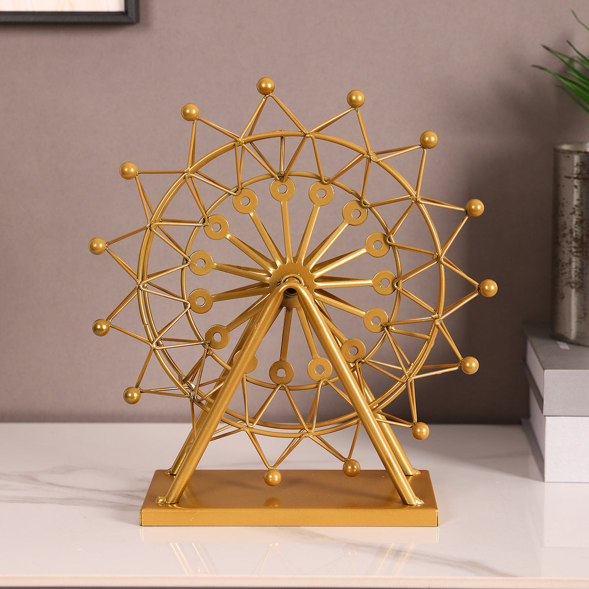 Decorative Nautical Wheel Sculpture Homeandso