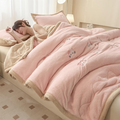 Plush Cartoon-Themed Quilted Comforter Homeandso
