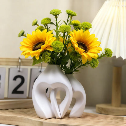 Heart-Shaped Ceramic Vase Homeandso