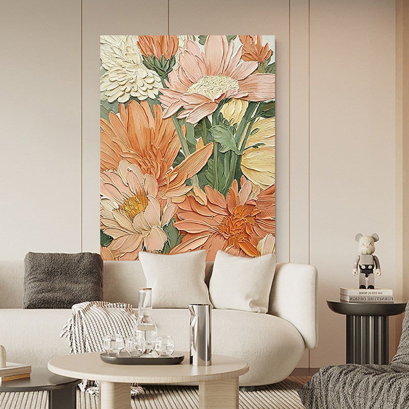 Textured Floral Canvas Art Homeandso