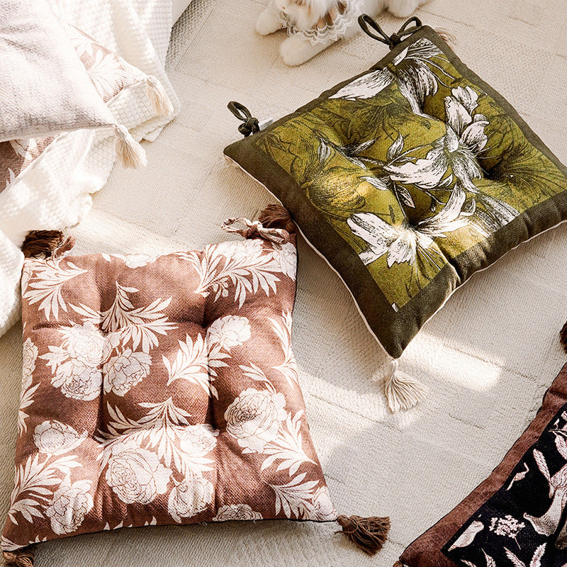 Floral Patterned Decorative Floor Cushion