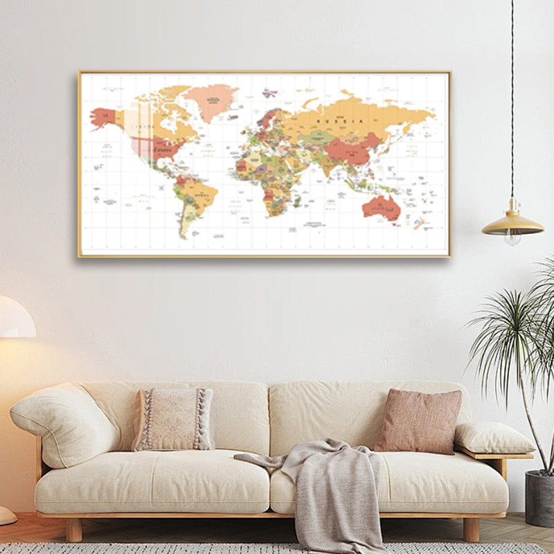 World Map Wall Art Homeandso