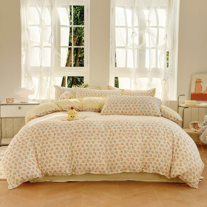 Playful Cartoon Animal-Themed Bedding Set Homeandso