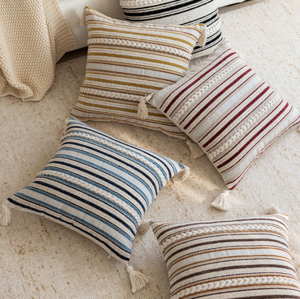 Woven Textured Decorative Pillow