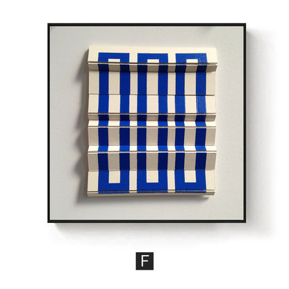 3D Textured Geometric Wall Art Homeandso