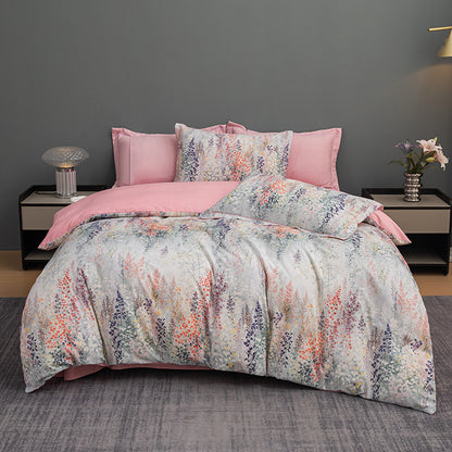Nature-Inspired Botanical Print Duvet Cover Set