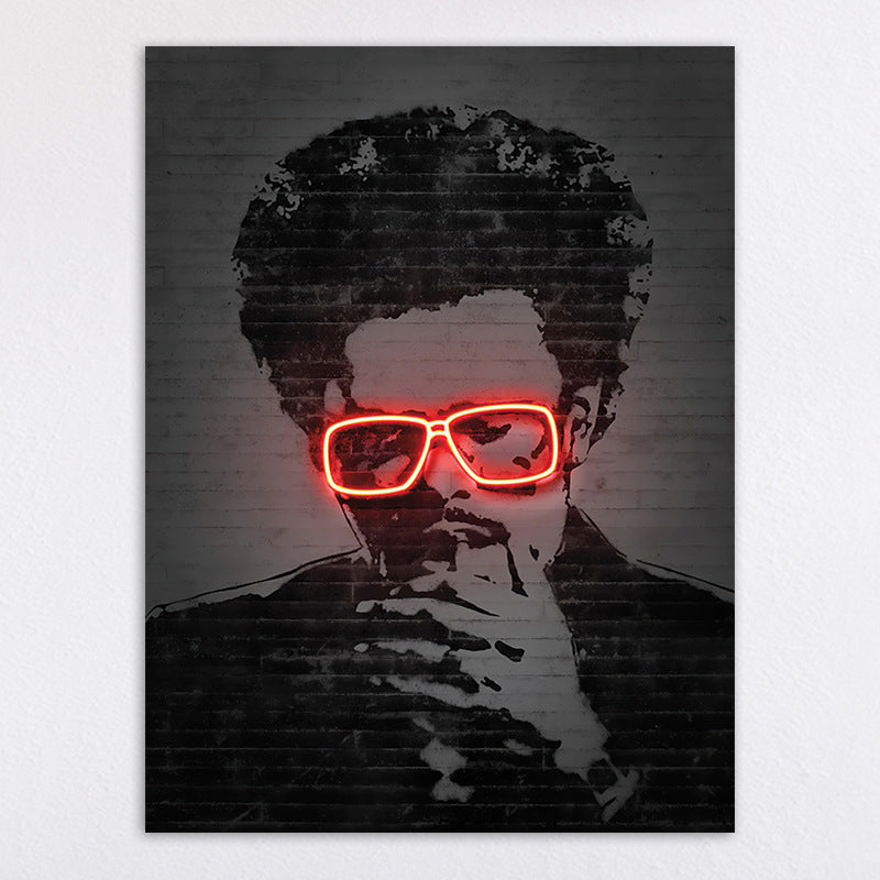 Neon Illumination Street Art Print Homeandso