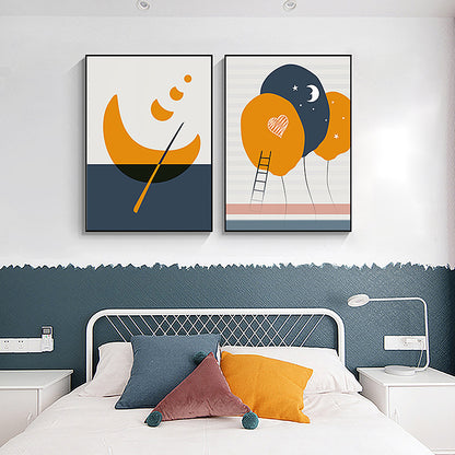 Abstract Giraffe Illustration Framed Art Homeandso