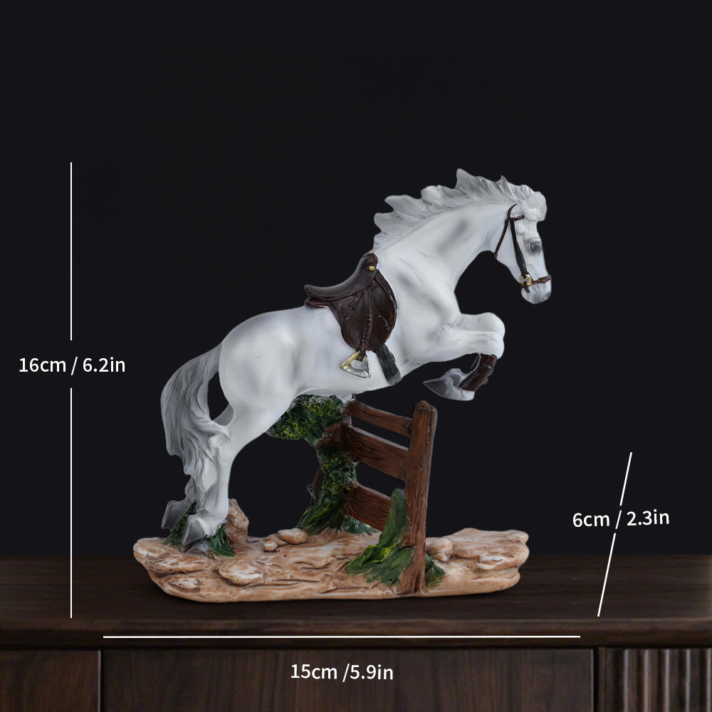Horse Jumping Figurine Homeandso